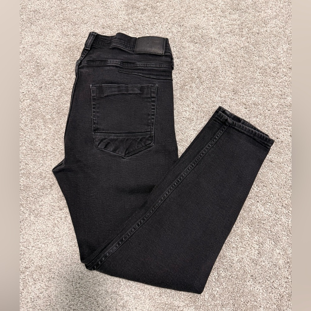 Zara Man Black Premium Denim Jeans Size 36